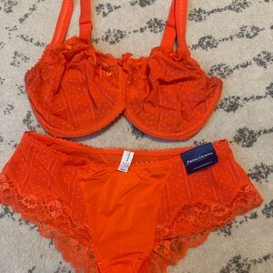 Prima Donna Couture bra (UK 34G) and boyshort panties (NWT Large)
